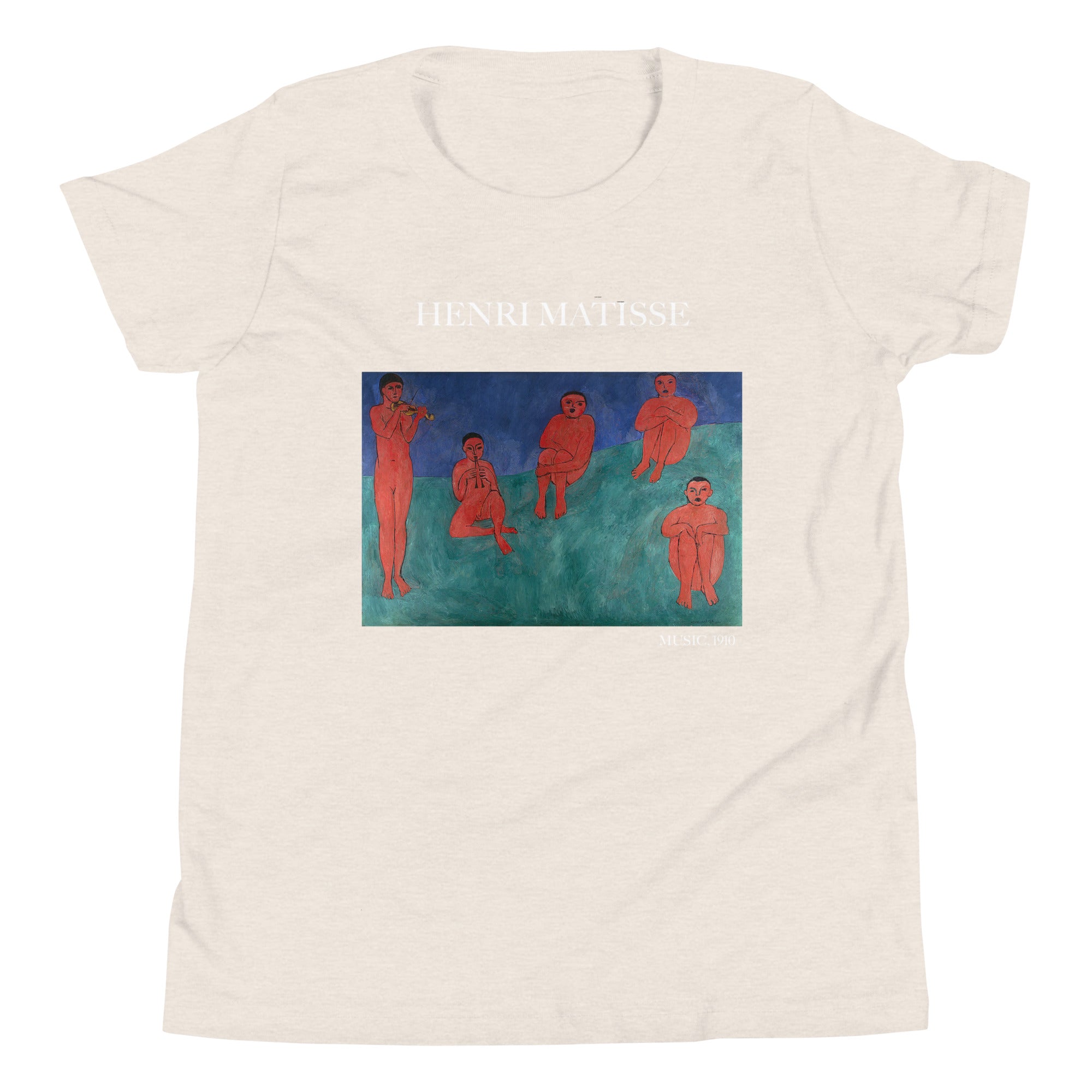 Henri Matisse 'Music' Famous Painting Short Sleeve T-Shirt | Premium Youth Art Tee