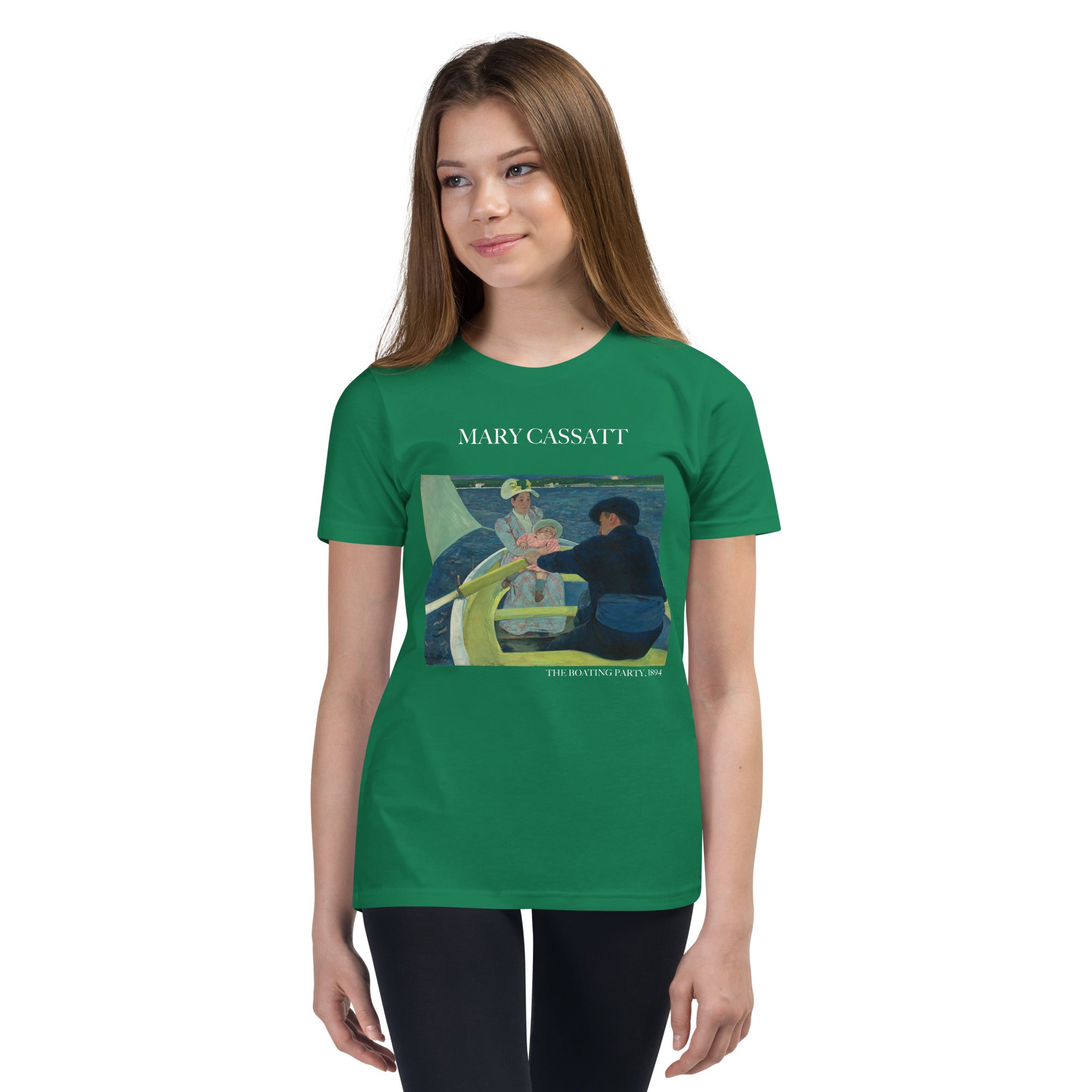 Mary Cassatt 'The Boating Party' Famous Painting Short Sleeve T-Shirt | Premium Youth Art Tee