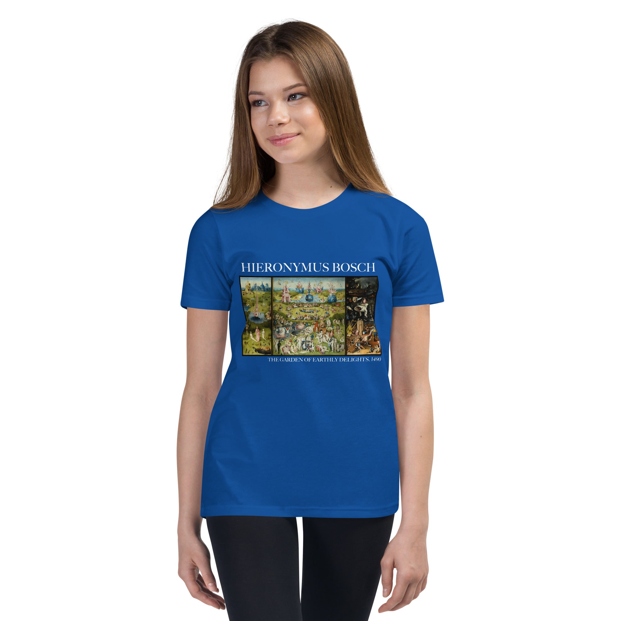 Hieronymus Bosch 'The Garden of Earthly Delights' Famous Painting Short Sleeve T-Shirt | Premium Youth Art Tee