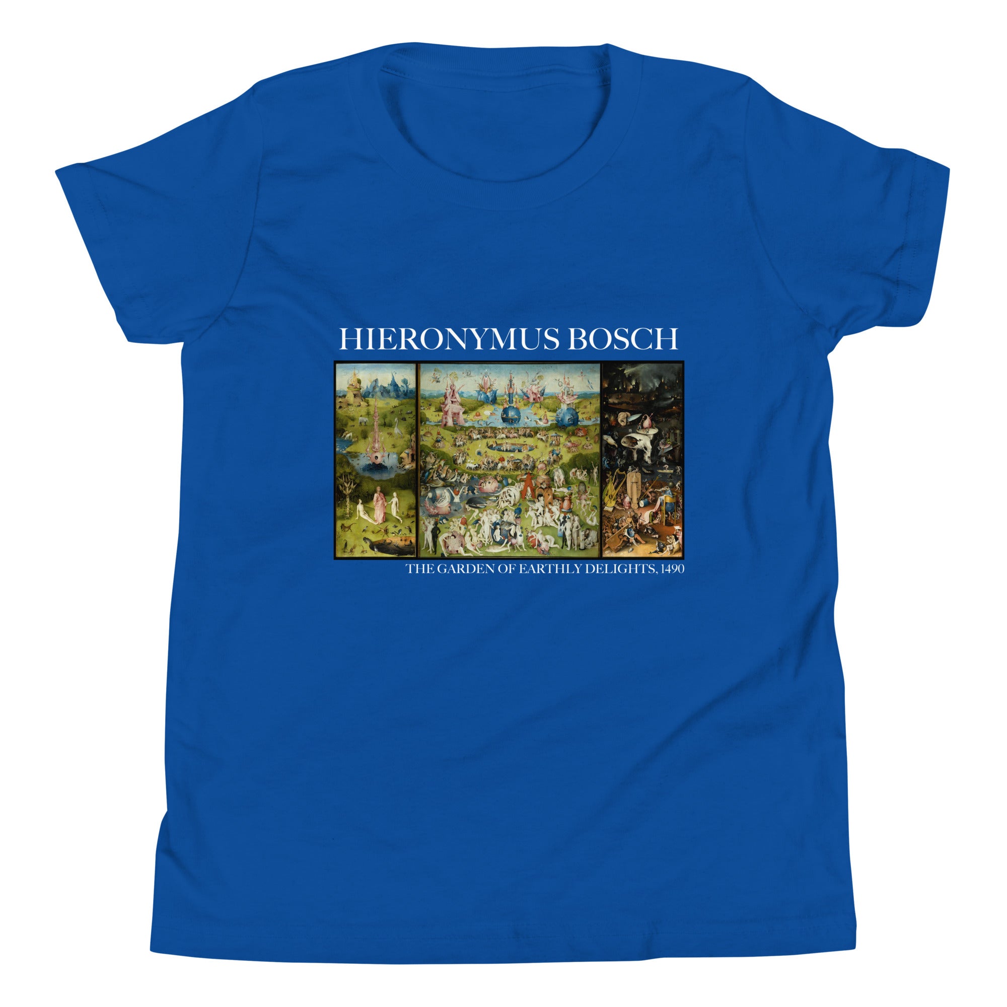 Hieronymus Bosch 'The Garden of Earthly Delights' Famous Painting Short Sleeve T-Shirt | Premium Youth Art Tee