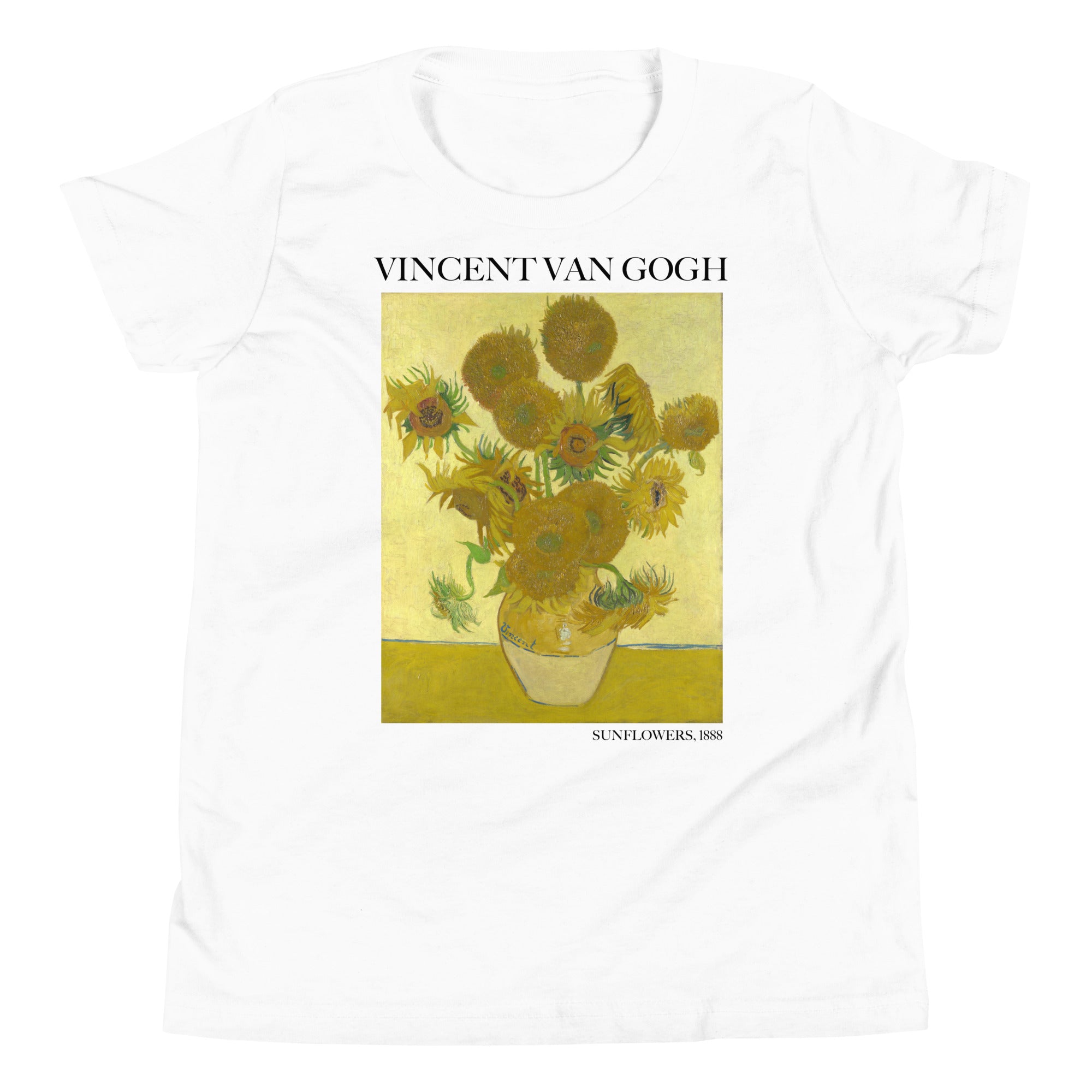 Vincent van Gogh „Sonnenblumen“, berühmtes Gemälde, kurzärmeliges T-Shirt, Premium-Kunst-T-Shirt für Jugendliche